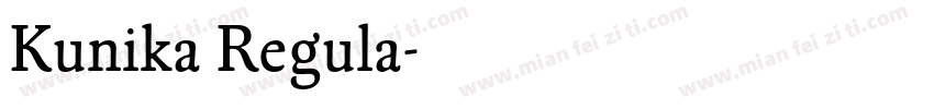 Kunika Regula字体转换